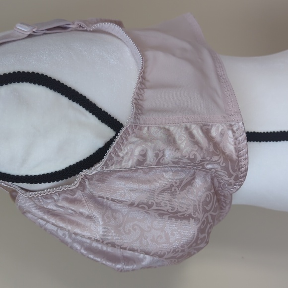 Bali Satin Tracings Full Coverage Underwire Minimizer Bra 48D Light Rose - Picture 12 of 14